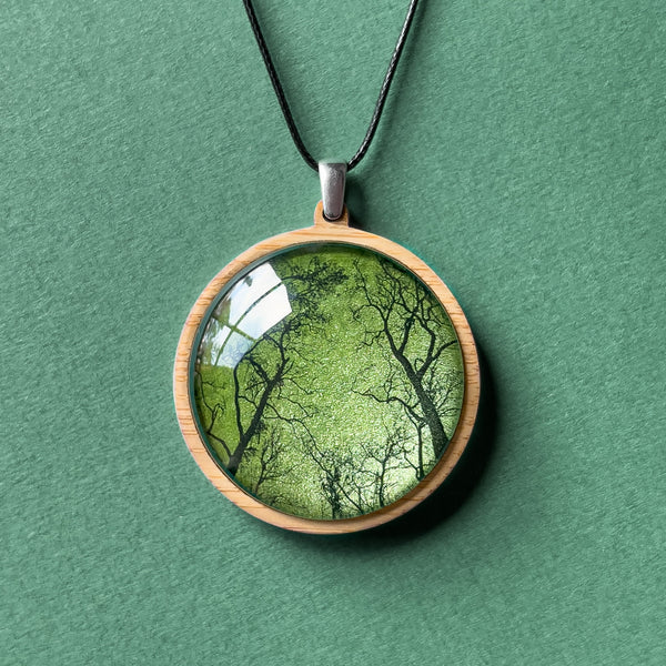 Green Gum Trees Pendant - Myrtle & Me Jewellery - Handmade In Tasmania Australia