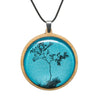 Blue Myrtle Tree Pendant - Handmade In Australia By Myrtle & Me Jewellery