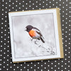 Scarlet Robin Tasmanian Bird Greeting Card - Myrtle & Me