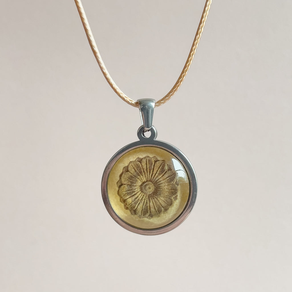 Gold Convict Stone Handmade Necklace - Stainless Steel - Port Arthur Tasmania