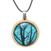 Blue Winter Trees Handmade Necklace - Myrtle & Me - Tasmanian Jewellery