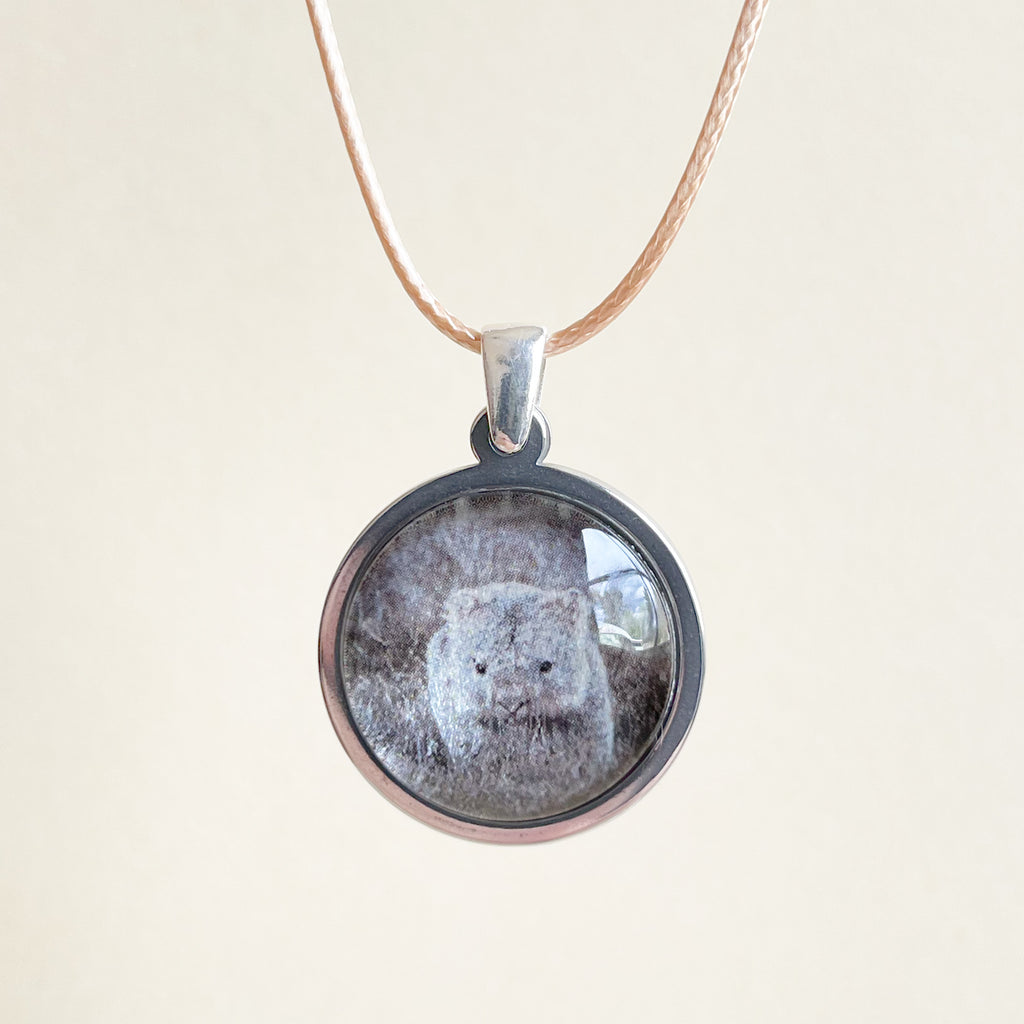 Wombat Handmade Stainless Steel Necklace - Cradle Mountain Tasmania - Myrtle & Me