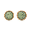 Green Buttongrass - Bamboo Stud Earrings - Earrings - Myrtle & Me