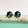 Green Fern Stud Earrings - Made From Stainless Steel - Tasmanian Handmade Jewellery