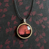 Red King Billy Pine Handmade Necklace - Walls of Jerusalem - Tasmanian Jewellery