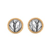White Winter Trees Handmade Stud Earrings - Myrtle & Me - Tasmanian Jewellery